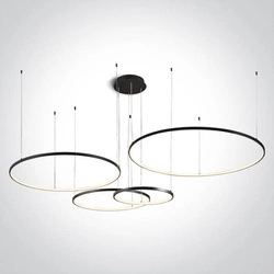 VERDUN 4 lampa wisząca czarny (63150C/B/W) - One Light