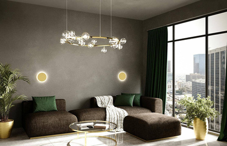 Kinkiet z dotykowym ściemniaczem SHADOW SUN 25 złota (MSE1501100499) - Moosee