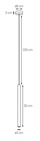 Lampa wisząca ROLL 1 (10714102) KASPA - żyrandol