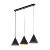 CONO BLACK LAMPA WISZĄCA 3 S LISTWA (10068) - TK Lighting
