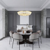 PENDANT LED LIGHT 55W 3000K METAL-CRYSTAL ANTIQUE BRASS (23048 Zambelis) - Zambelis
