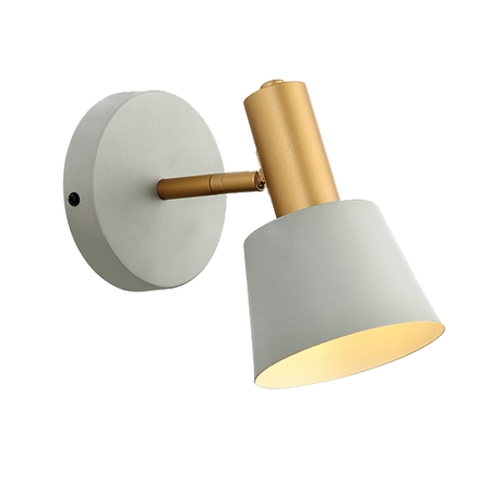 WALL LAMP E14 MAX 25W IRON  WHITE -GOLD (20218 Zambelis) - Zambelis