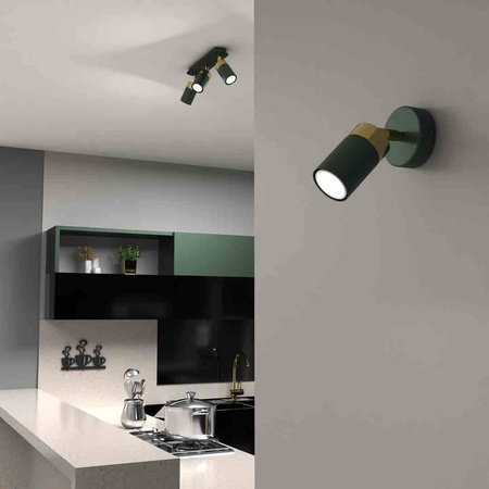 Kinkiet JOKER GREEN/GOLD 1xGU10 (MLP7717) - Milagro