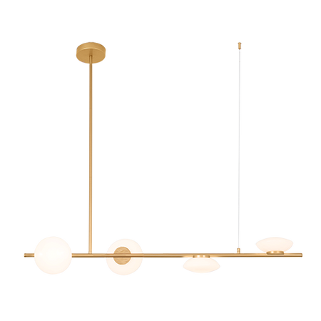 PENDANT LIGHT LED 23W METAL GLASS GOLD MATT (22062 Zambelis) - Zambelis