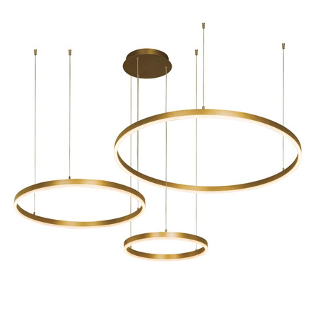 PENDANT LIGHT 136W 3000K BRUSHED GOLD DIMMABLE (1956-D Zambelis) - Zambelis