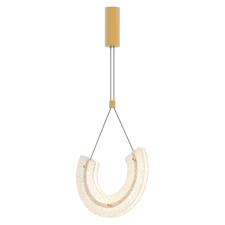 PENDANT LED LIGHT 11W 3000K ALUMINIUM-GLASS GOLD (23030 Zambelis) - Zambelis