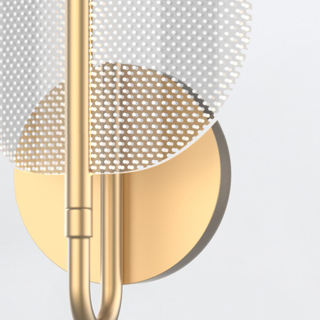 Kinkiet LED Floriana - Naturalny mosiądz (QN-FLORIANA-1W-NBR) - Quintiesse