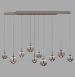 Lampa z płynną regulacją wysokości i szerokości PURE E-INFINITY BRĄZOWY (2221-97) - Paul Neuhaus