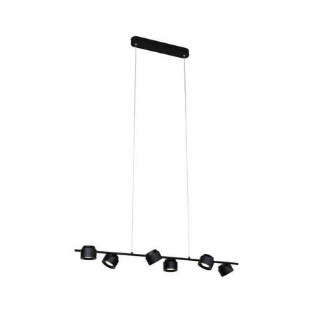 Puric Pane I lampa wisząca LED 6x4,5W 3-st ściem Czarny/Szary 230V metal/twszt (PL79773) - PAULMANN