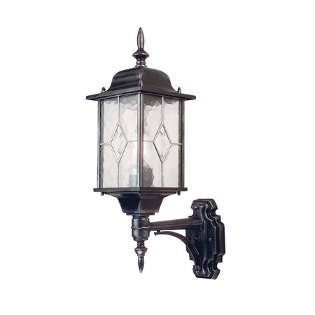 Lampa zewnętrzna, kinkiet WEXFORD kol. CZARNO-SREBRNY (WX1) -  Elstead Lighting