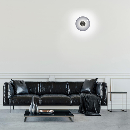 Szklany, ściemnialny kinkiet PURE VITRUM SZARY (6082-15) - Paul Neuhaus