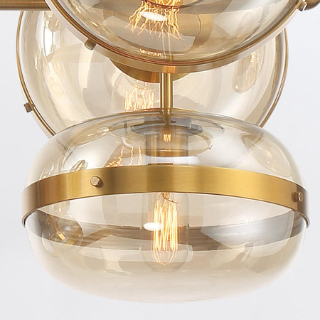 Lampa wyspowa Nottingham - 10 źródeł światła - Antyczny mosiądz (QN-NOTTINGHAM-10LP-AB) - Quintiesse