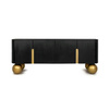 MaMaison szafka RTV ORGANIC czarna /      złota / drewno (MM001501100327) - MaMaison