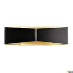 CARISO WL-4, lampa ścienna, LED, 2700K, kolor czarny/złoto, 2x9W (151740) - SLV