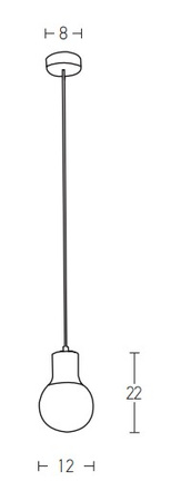 PENDANT LAMP 1XG9 OPAL GLASS-GOLD (22220 Zambelis) - Zambelis