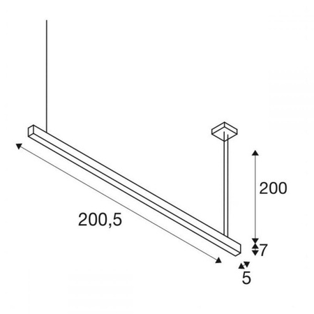 Lampa wisząca Glenos 4000k (1001409) - SLV