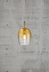 Lampa wisząca UMA Nordlux E27 40W Szkło Bursztynowy