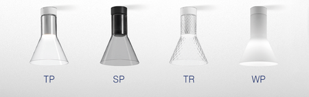 Oprawa Natynkowa MODERN GLASS Flared LED Kol. Szary 3000K SP (47003-M930-D9-00-16) - AqForm