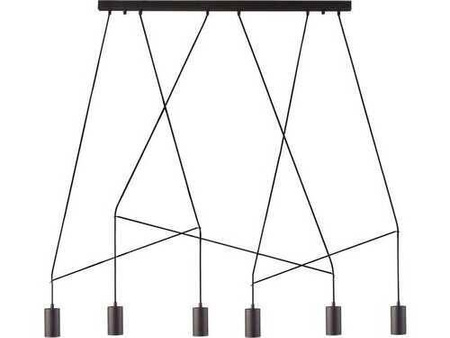 Lampa wisząca IMBRIA BLACK VI listwa (9675) Nowodvorski - żyrandol