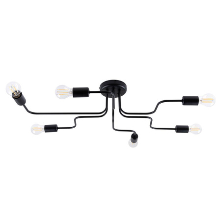 Żyrandol VECTOR 6 czarny (SL.1447) - Sollux Lighting