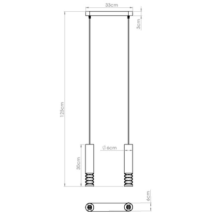Lampa wisząca LAMI 2 biały (SL.1687) - Sollux Lighting