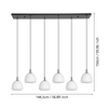 Lampa wisząca BALMES czarna (390203) - EGLO