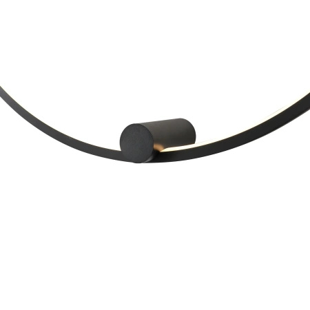 Kinkiet Ringa L LED czarny (WL0116-L-BK) - Yaskr