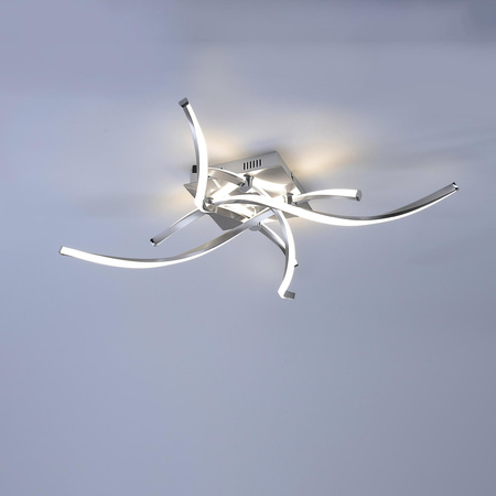 POLINA LAMPA SUFITOWA STALOWY (9144-55) - Paul Neuhaus