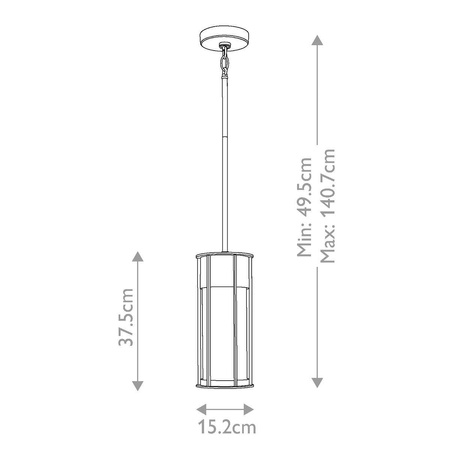 Lampa wisząca na taras Camillo Teksturowana czerń (KL-CAMILLO-P-TBK) - Kichler