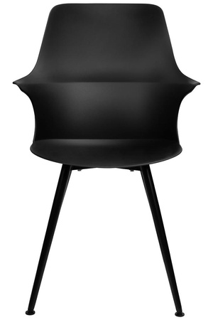 Krzesło BRAZO HIGH czarne  - polipropylen, metal (334-CPP3) - King Home