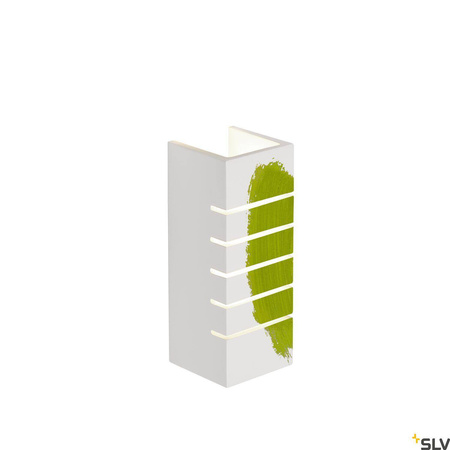 PLASTRA, lampa ścienna, kwadratowa, 100 Slot, biały gips, E14, maks. 40 W (148010) - SLV