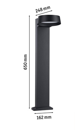 Oprawa ogrodowa CAPEA GRAND LED 11W 1050lm 3000K 650mm IP44 230V antracyt  aluminium (PL94790) - PAULMANN