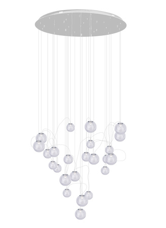 LAMPA WISZĄCA ZOE 24x1,5W CHROMOWA (P0386) - Maxlight