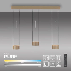 PURE CLIPSE LAMPA WISZĄCA BRĄZOWA (2473-97) - Paul Neuhaus