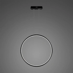 Lampa wisząca Ledowe Okręgi No.1 X 80cm 3k czarna Dali (LA073/X_80_in_3k_black_Dali) - ALTAVOLA DESIGN