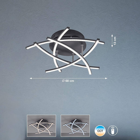 Lampa Sufitowa Cross TW  (20896) - Fischer&Honsel
