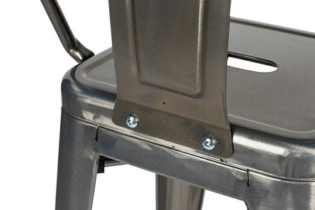 Krzesło barowe TOWER BIG BACK 76  (Paris) metal (KH010100967) - King Home