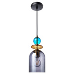 Lampa wisząca Tropea dymna, średnia (LP-2004/1P M SM) - Light Prestige