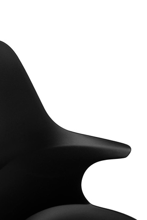 Krzesło BRAZO HIGH czarne  - polipropylen, metal (334-CPP3) - King Home