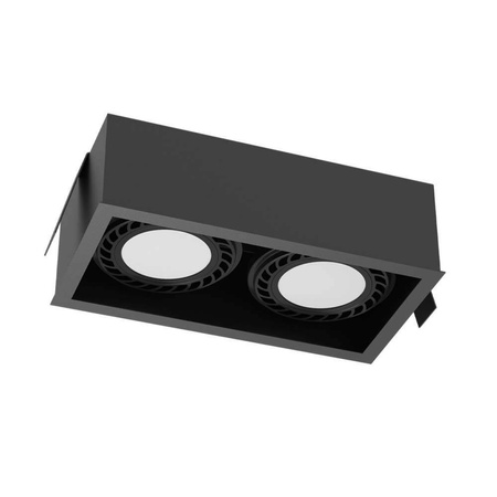 Lampa wpuszczana Cage in 1-2 - Czarna   (3274) - Brosline