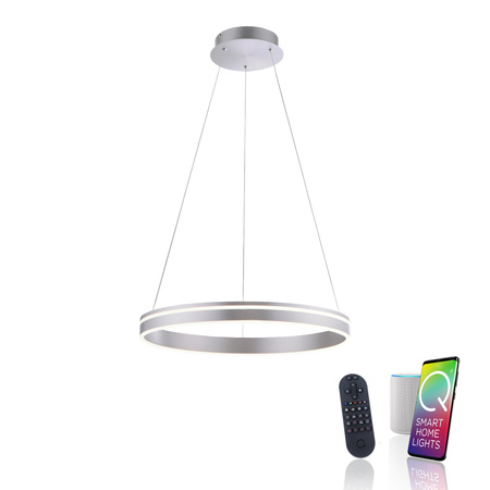 Q-VITO LAMPA WISZĄCA STALOWY (8411-55) - Paul Neuhaus