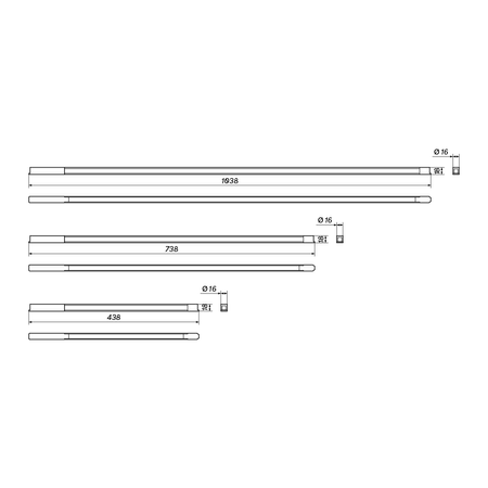 Reflektor Na Szynę 48V Multiline Stripe Slim L (704219) - Loonari