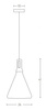PENDANT 1L ALUMINIUM WHITE (1513-W Zambelis) - Zambelis