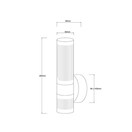 Kinkiet Ambiente chrom LED CCT (LP-1510/1W CH) - Light Prestige