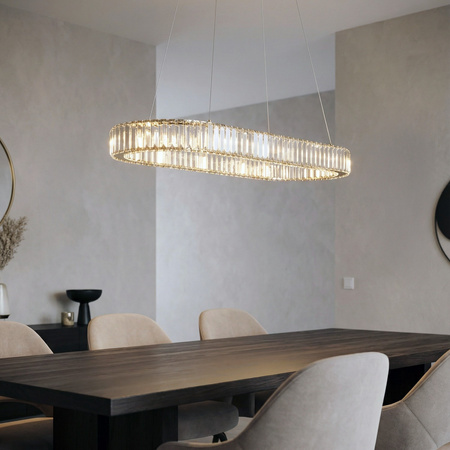 Lampa ściemnialna na pilota SPARK OVAL PENDANT 120 CCT DIMM GO + REMOTE CONTROL (AZ6711) Azzardo