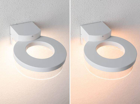 Oprawa elewacyjna CAPERA LED SH Zigbee12,5W 800lm 2200K-3000K czujnik ruchu i zmierzchu IP44 230V biały / aluminium (PL93114) - PAULMANN