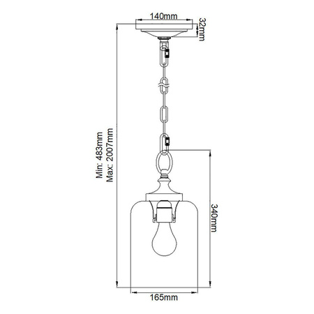 Lampa wisząca  Hounslow (FE-HOUNSLOW-P-BB) - Elstead Lighting