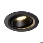 NUMINOS® MOVE DL L, wewnętrzna oprawa sufitowa wpuszczana LED, czarna/czarna 3000 K 20° obrotowa i pochylana (1003649) - SLV