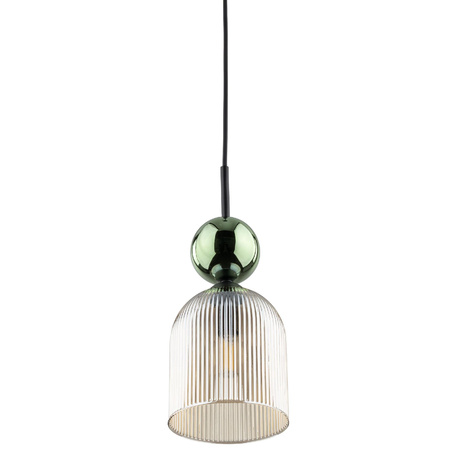 SOPHIA GREEN COGNAC LAMPA WISZĄCA 1XE14 (11146) - TK Lighting