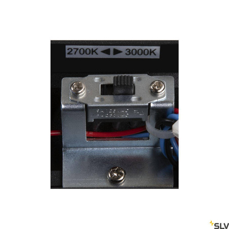 DIRETO 90 WL, wewnętrzna lampa ścienna natynkowa LED, czarna, przełącznik CCT 2700/3000 K (1004742) - SLV